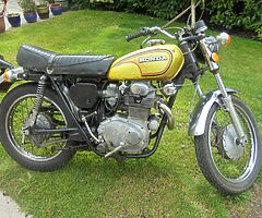 HONDA CL350 1972 STREET SCRAMBLER CLASSIC MOTORBIKE GOOD RUNNER WITH NOVA/TITLE
