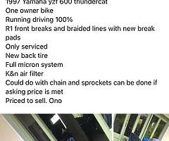 Yamaha yzf 600 thundercat - Image 3/4