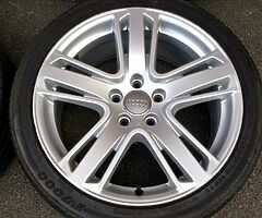 18" GENUINE AUDI A3 MK3 S3 S LINE ALLOYS EXCELLENT TYRES 5x112 WHEELS SEAT SKODA VW GOLF LEON CADDY - Image 4/10