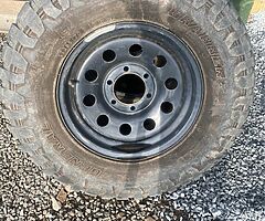 16 “ Steel Wheels and off road tyres for 2018 toyota Hilux