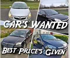Cash for cars we buy any make or model of cars new or old driving or not driving at the best prices