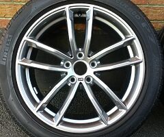 18" BMW 5 SERIES (2019) M SPORT 662M ALLOYS PIRELLI RUN FLAT TYRES 5x112 WHEELS - Image 4/10