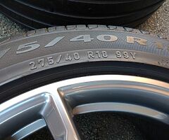 18" BMW 5 SERIES (2019) M SPORT 662M ALLOYS PIRELLI RUN FLAT TYRES 5x112 WHEELS - Image 9/10