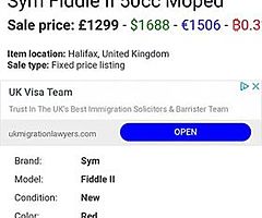 Sym fiddle ll 50cc - Image 8/9