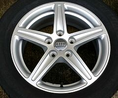 Immaculate 16" Genuine Audi A3 (2017) Alloys Tyres 5x112 Wheels Seat Skoda Volkswagen - Image 4/10