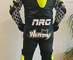 Custom leathers motorcycle racing
