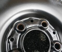 15" Genuine Mini F55 F56 F57 Steel Wheel (13-19) 5x112 One Cooper Full Size Spare