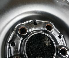 15" Genuine Mini F55 F56 F57 Steel Wheel (13-19) 5x112 One Cooper Full Size Spare - Image 3/5