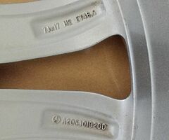 17" Genuine Mercedes C Class Sport W205 Alloy Wheel 5x112 Full Size Spare - Image 7/8