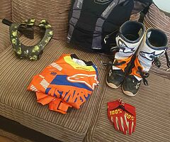 Kids motocross gear used