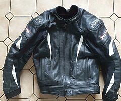 RST R16 leather motorcycle jacket