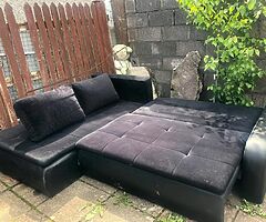 L-Shaped corner sofa bed