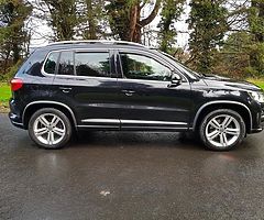 2013 VOLKSWAGEN TIGUAN R LINE 2.0 TDI 177 BHP FULL YEARS MOT £9995