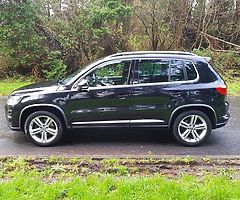 2013 VOLKSWAGEN TIGUAN R LINE 2.0 TDI 177 BHP FULL YEARS MOT £9995 - Image 4/10