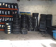 Part worn and new tyres