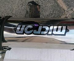 Micron end can for road or race