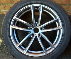 18" GENUINE BMW 5 SERIES (2017) M SPORT 662M ALLOYS TYRES 5x112 FITMENT NOT 5x120 WHEELS - Image 4/9