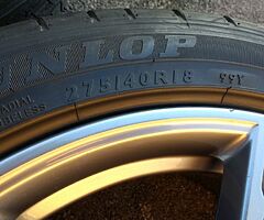 18" GENUINE BMW 5 SERIES (2017) M SPORT 662M ALLOYS TYRES 5x112 FITMENT NOT 5x120 WHEELS - Image 8/9