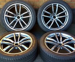 18" GENUINE BMW 5 SERIES (2017) M SPORT 662M ALLOYS TYRES 5x112 FITMENT NOT 5x120 WHEELS - Image 9/9