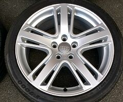 18" GENUINE AUDI A3 S3 SALOON ALLOYS GREAT TYRES 5x112 WHEELS SEAT SKODA VOLKSWAGEN - Image 4/10