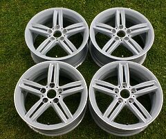 18" GENUINE BMW 1 SERIES M SPORT 208M ALLOYS E81 E82 E87 E88 WHEELS