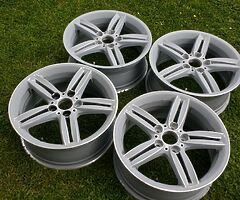 18" GENUINE BMW 1 SERIES M SPORT 208M ALLOYS E81 E82 E87 E88 WHEELS