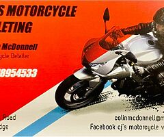 Motorcycle detailing