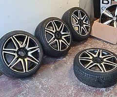 Mercedes W204 C Class E Class AMG Line 18 Inch Alloy Wheels Genuines 5x112 Fitment