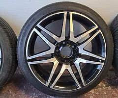 Mercedes W204 C Class E Class AMG Line 18 Inch Alloy Wheels Genuines 5x112 Fitment - Image 3/6