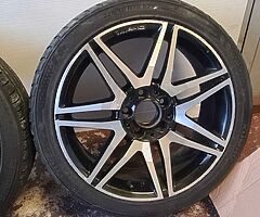 Mercedes W204 C Class E Class AMG Line 18 Inch Alloy Wheels Genuines 5x112 Fitment - Image 4/6