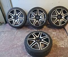 Mercedes W204 C Class E Class AMG Line 18 Inch Alloy Wheels Genuines 5x112 Fitment - Image 6/6