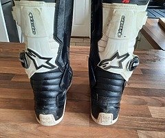 Alpinestars tech 7s size 4 UK youth motocross  boots