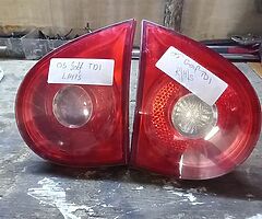 Golf MK5 TDI 2005  Pass/side and driver/side rear lights