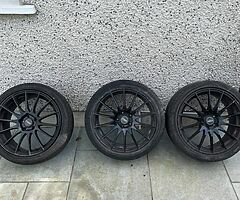 3 18” Fox Sport FX004 Alloys for Sale - With Tyres