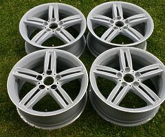 18" GENUINE BMW 1 SERIES M SPORT 208M ALLOYS 5x120 WHEELS E87 E88 E81 E82 E36 E46