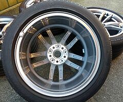 18" GENUINE BMW 5 SERIES (2019) M SPORT 662M STAGGERED ALLOYS PIRELLI P7 TYRES 5x112 WHEELS - Image 7/10