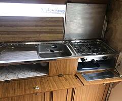 ALL YOU NEED TO DO A CAMPER CONVERSION- FRIDGE ,COOKER,HEATER,CABINETS ETC - CARAVAN £1000 - Image 1/9