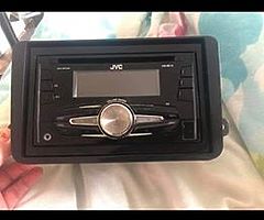 Jvc double din CD player