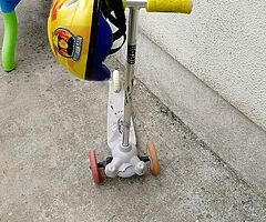 Scooter with helmet for free