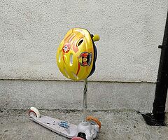 Scooter with helmet for free