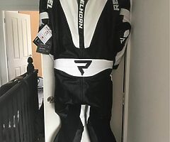 One piece leather suit fully certified size 52