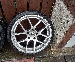 18 ava 5x112 with 4 very good tyres and no crack ör weld etc best offer take this alloys - Image 5/10