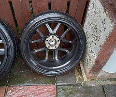 18 ava 5x112 with 4 very good tyres and no crack ör weld etc best offer take this alloys - Image 6/10