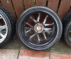 18 ava 5x112 with 4 very good tyres and no crack ör weld etc best offer take this alloys - Image 7/10