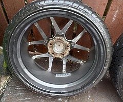 18 ava 5x112 with 4 very good tyres and no crack ör weld etc best offer take this alloys - Image 8/10