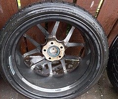 18 ava 5x112 with 4 very good tyres and no crack ör weld etc best offer take this alloys - Image 9/10