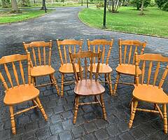 Wooden chairs