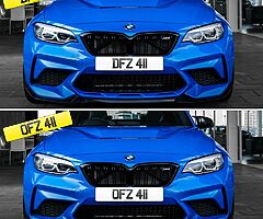 Matching pair of short vehicle Regs "DFZ 411" & "OFZ 411" - £900 for the pair 