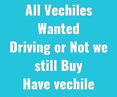 Cash 4 Scrap Vechiles