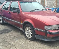 Saab 9000 B204 Turbo 2.0 Full Car Red Ideal for Conversion - Image 4/4